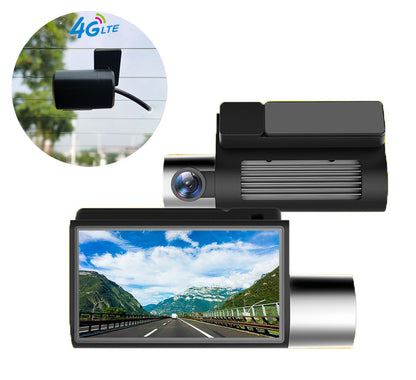 Camera auto DVR MOSERA D7 PLUS 4G Cloud 2K, Touchscreen 3Inch, GPS, Wi-Fi, monitorizare live din aplicație, Night Vision, unghi 140°, cameră spate Full HD 1080P