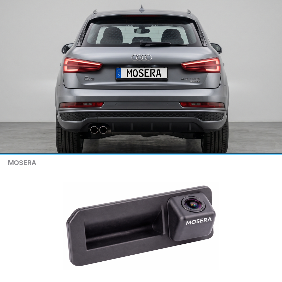 Cameră marșarier Audi Q3 F3 2019+ în mâner AHD 1080P/NTSC MOSERA