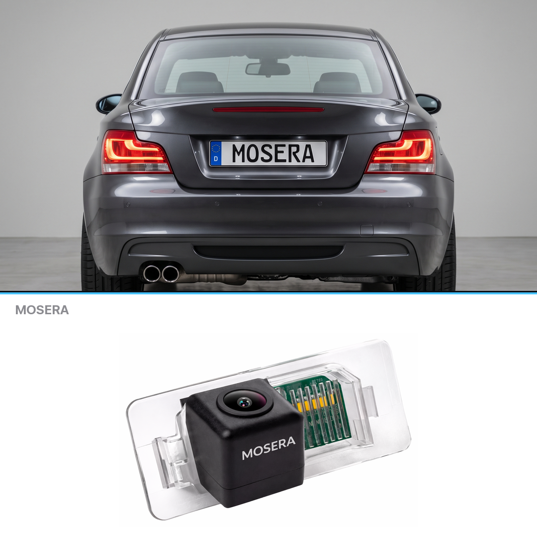 Cameră marșarier BMW Seria 1 E82, E88 2006-2013 AHD 1080P/NTSC MOSERA
