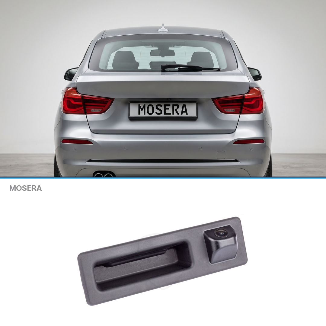 Cameră marșarier BMW Seria 3 Gran Turismo 2012-2017 în mâner AHD 1080P/NTSC MOSERA
