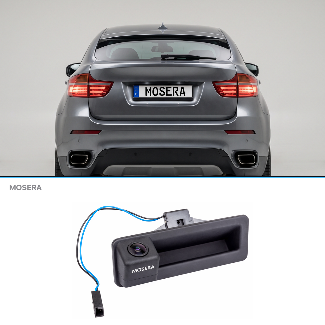 Cameră marșarier BMW X6 E71, E72 2007-2014 AHD 1080P/NTSC MOSERA