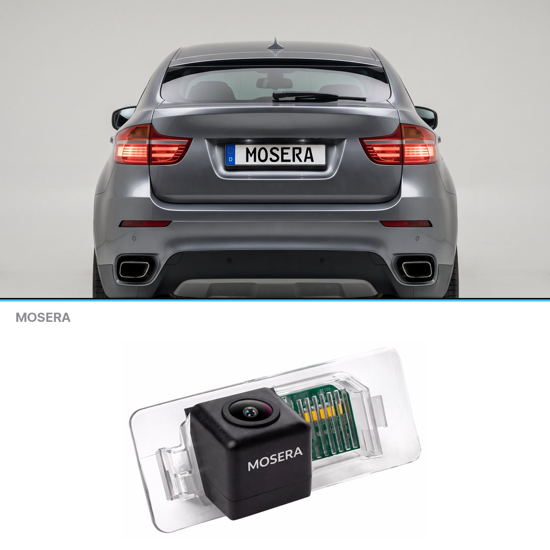 Cameră marșarier BMW X6 E71, E72 2007-2014 AHD 1080P/NTSC MOSERA