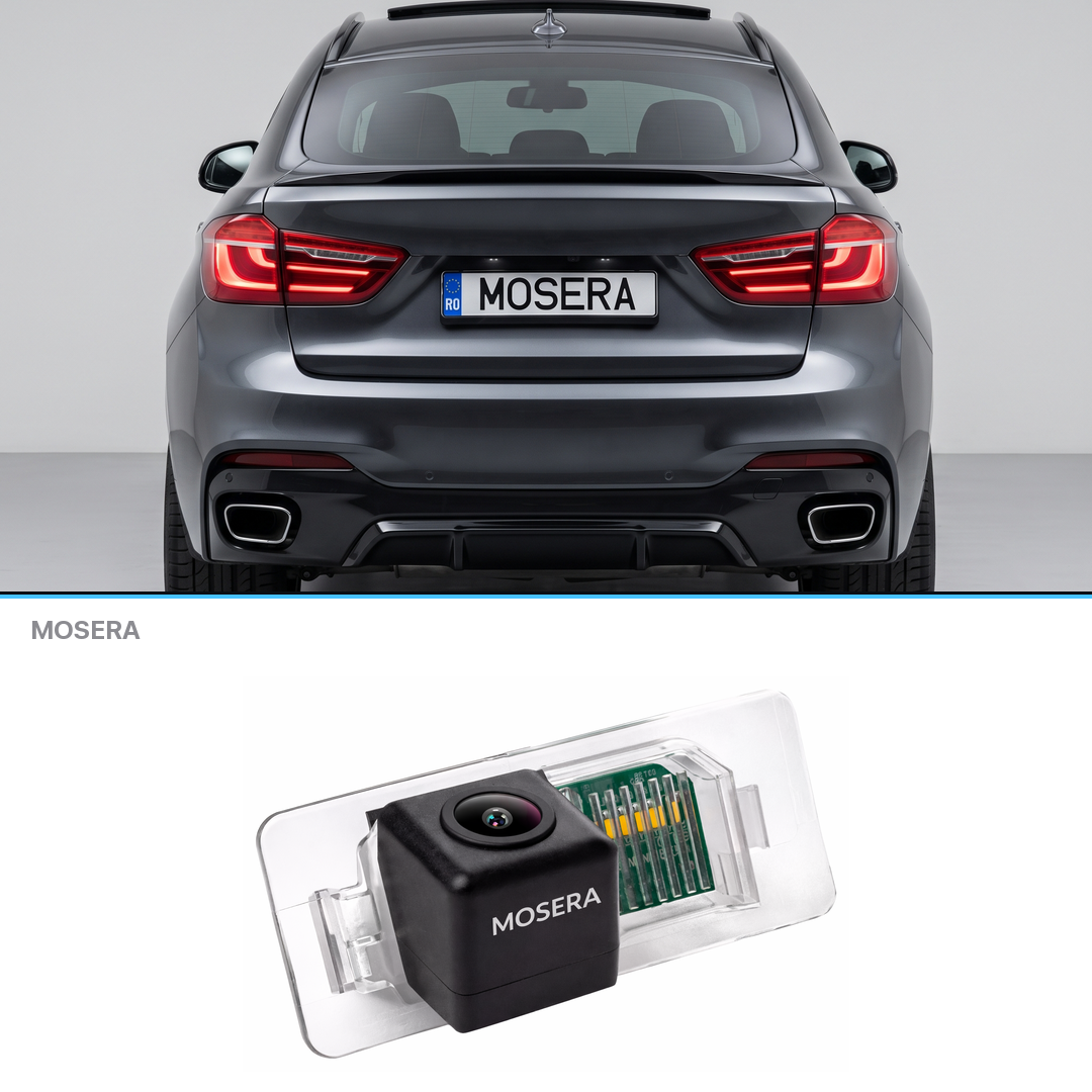 Cameră marșarier BMW X6 F16, F86 2014-2018 AHD 1080P/NTSC MOSERA