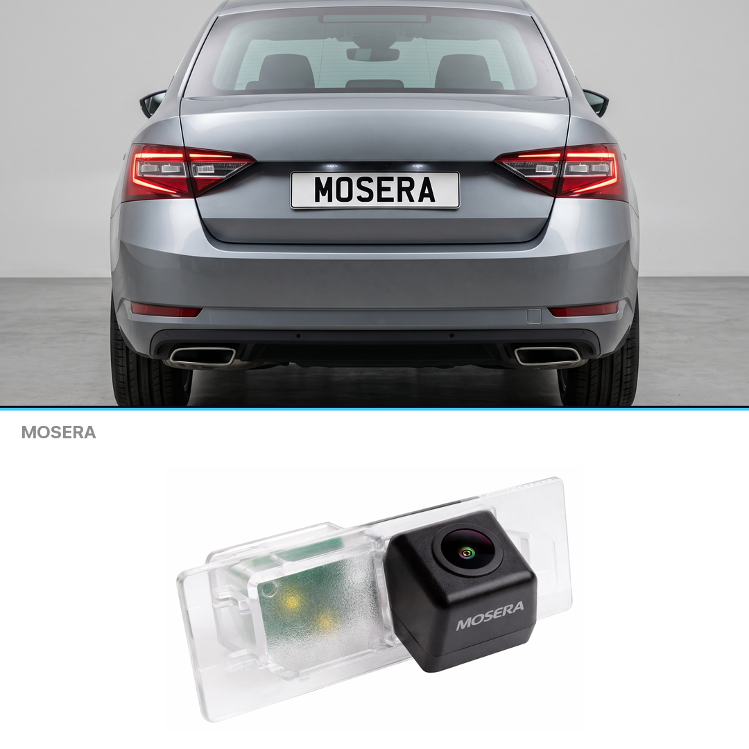 Cameră marșarier Skoda Superb 3 versiune cu LED 2015+ AHD 1080P/NTSC MOSERA