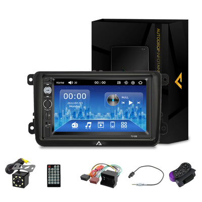 [KIT] MP5 Player pentru Volkswagen, WinCE, Bluetooth, USB, CardSD, Camera Marsarier, Auxiliar, Mirrorlink, Touchscreen, - AD-BGP7010B+AD-BGRVW0072DIN