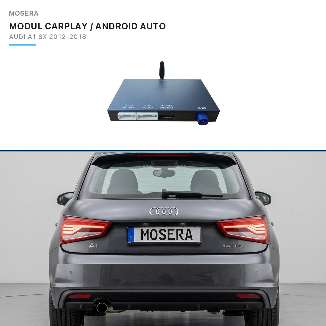 Modul CarPlay wireless & Android Auto Audi A1 8X 2012-2018 MMI 3G (full) | MOSERA