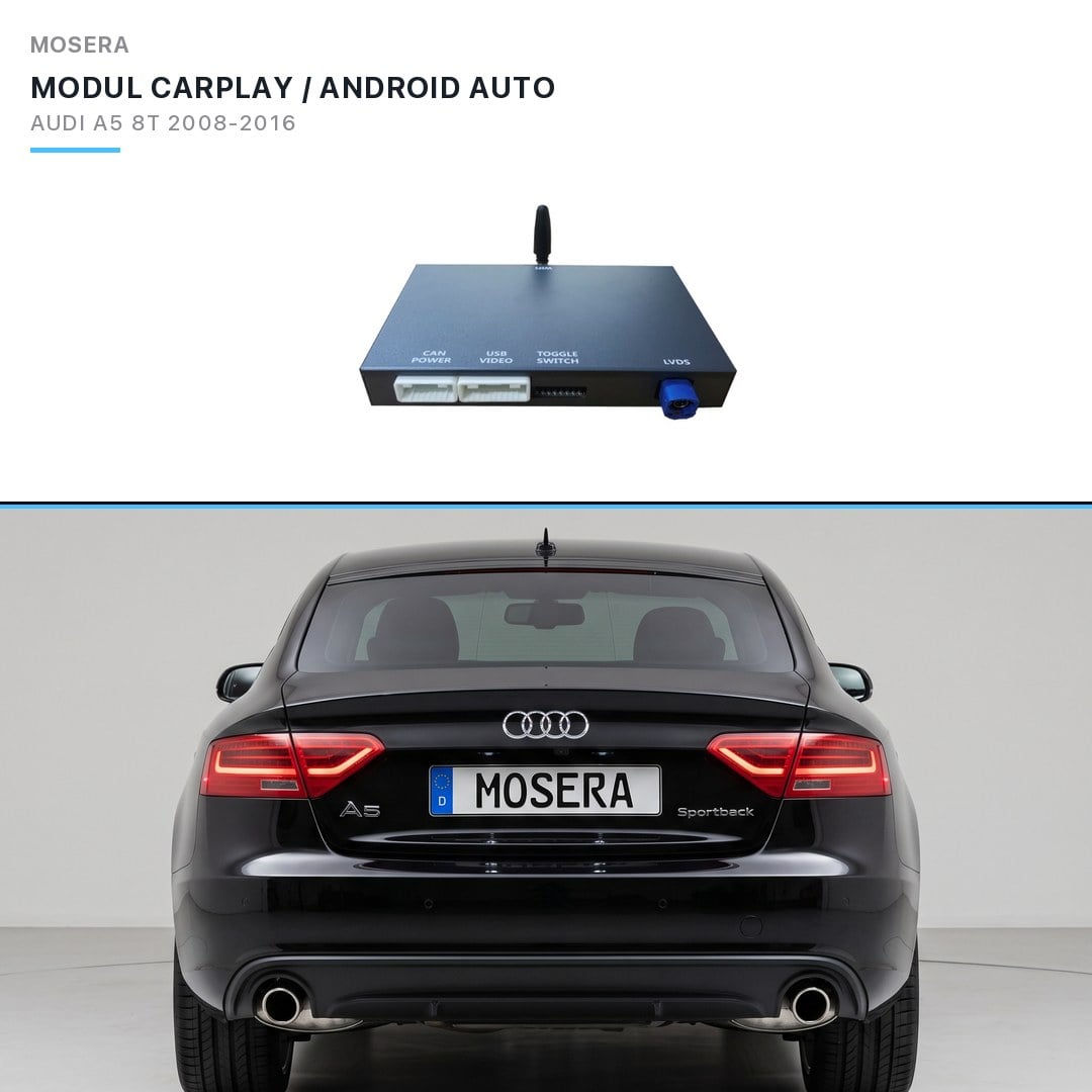 Modul CarPlay wireless & Android Auto Audi A5 8T 2008-2016 MMI 3G (full) | MOSERA