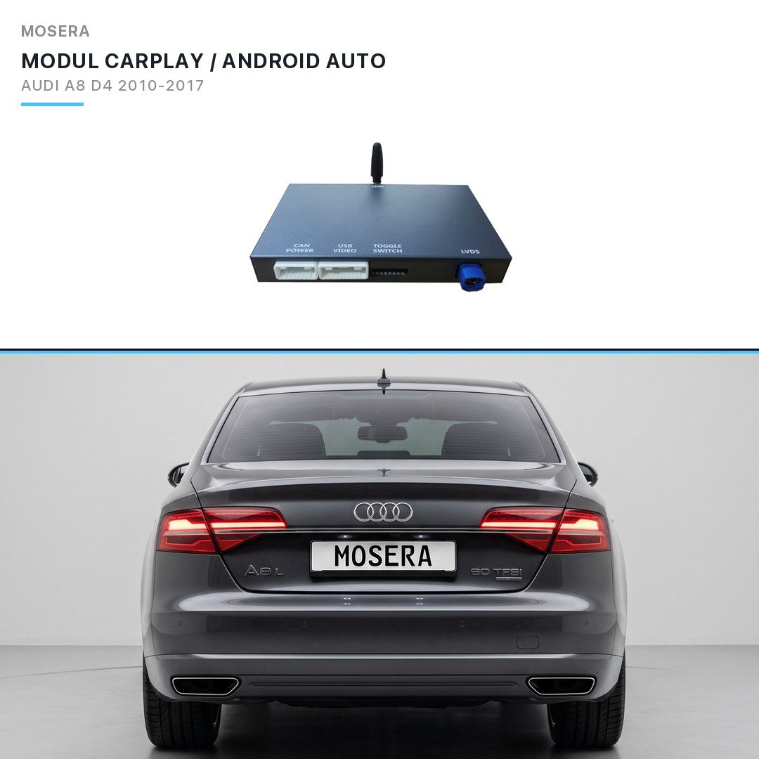 Modul CarPlay wireless & Android Auto Audi A8 D4 2010-2017 MMI 3G | MOSERA