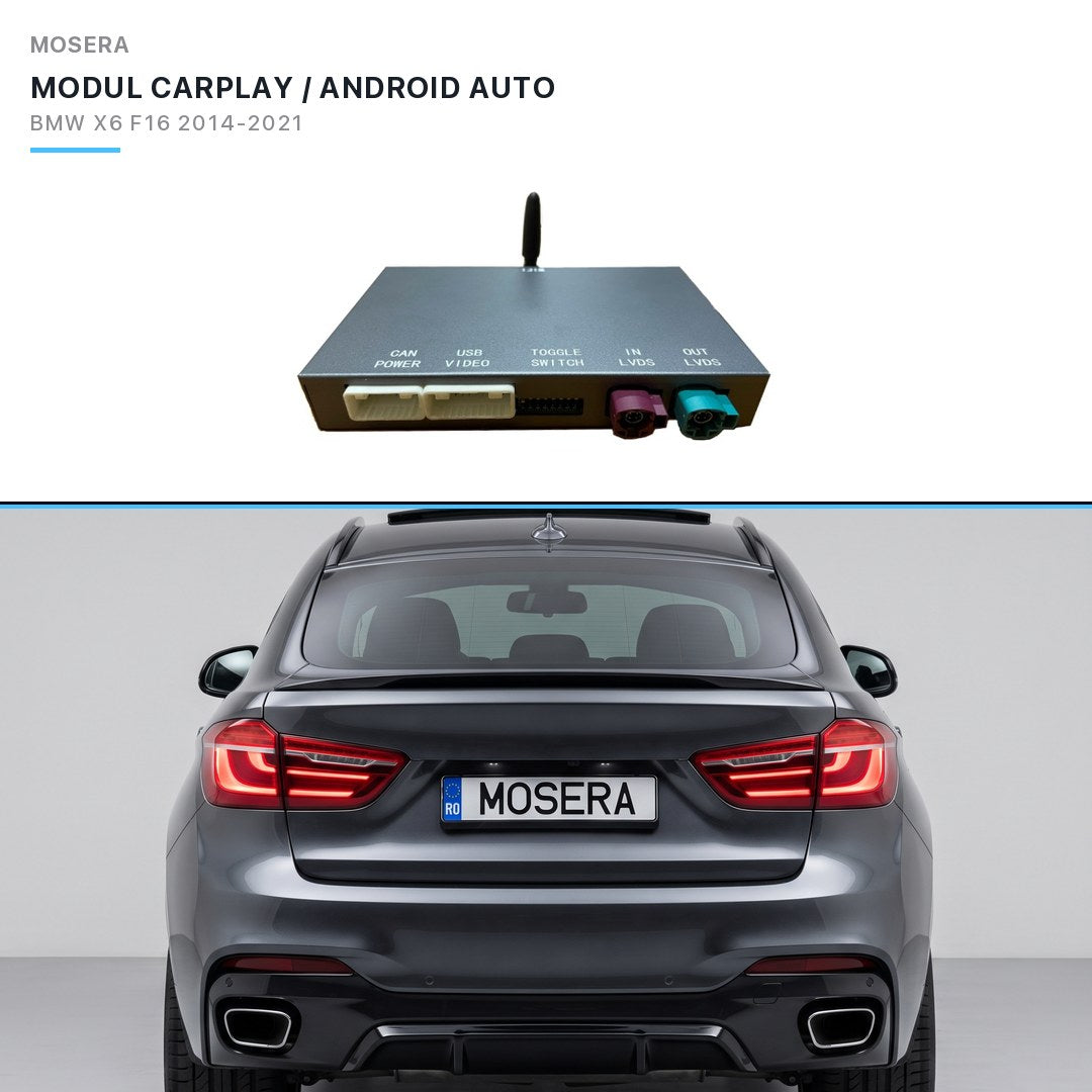 Modul CarPlay wireless & Android Auto BMW X6 F16 2014-2016 NBT | MOSERA