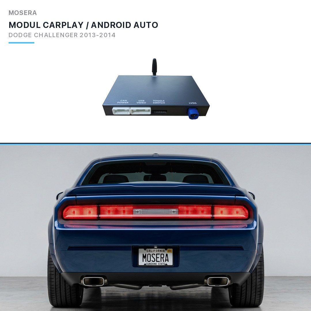 Modul CarPlay wireless & Android Auto Dodge Challenger 2013-2014 Uconnect 8.4" | MOSERA
