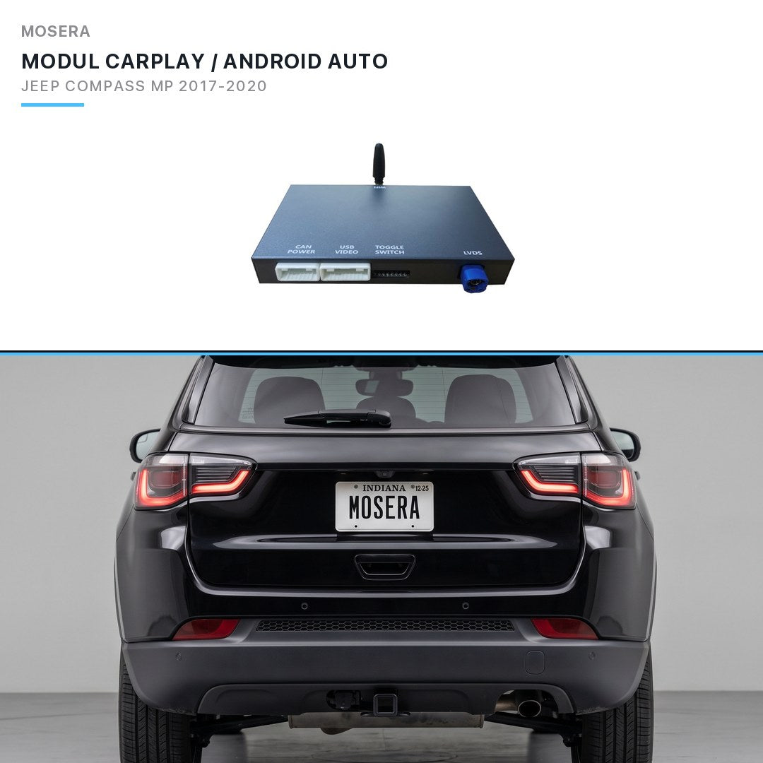 Modul CarPlay wireless & Android Auto Jeep Compass MP 2017-2020 Uconnect 8.4" | MOSERA