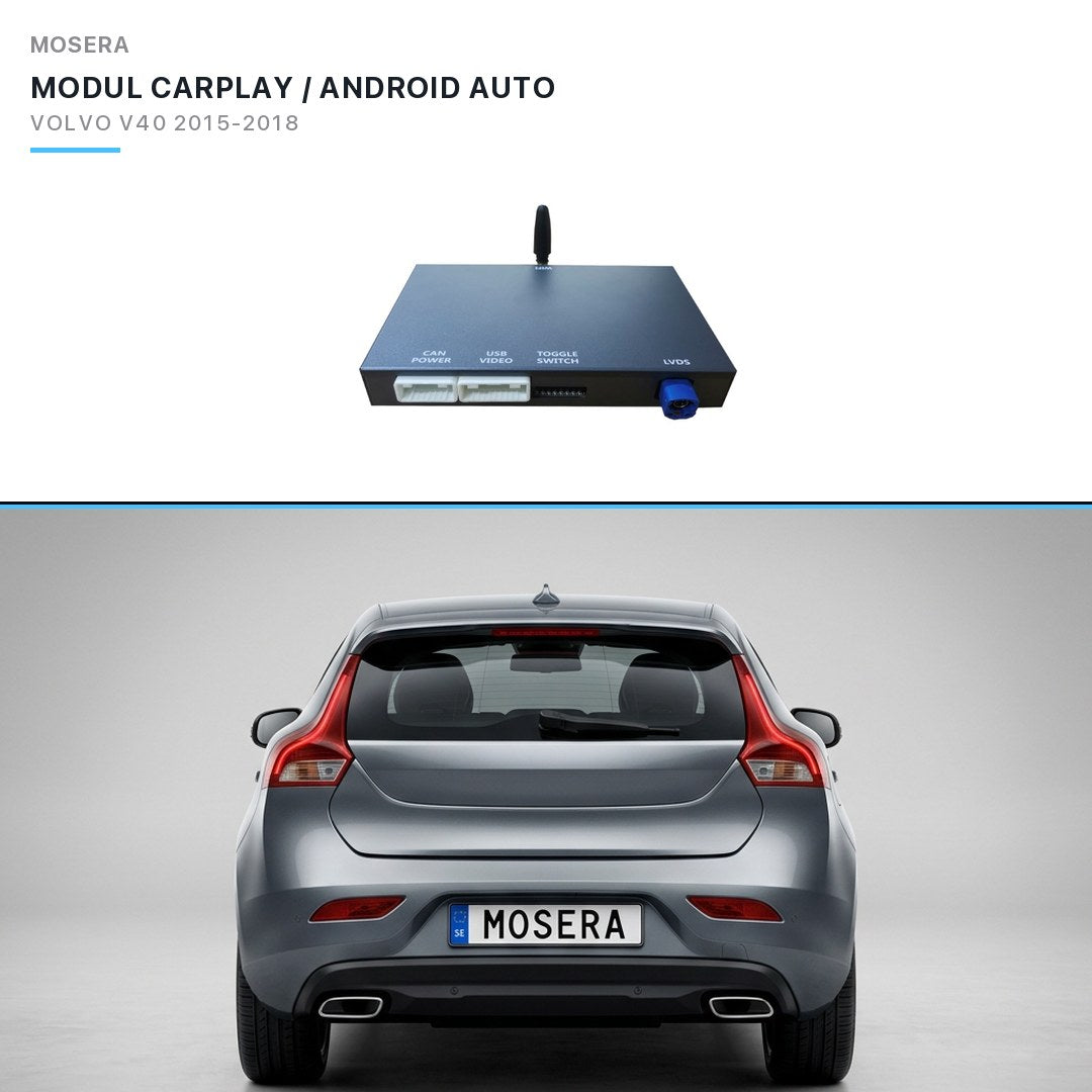 Modul CarPlay wireless & Android Auto Volvo V40 2015-2018 Sensus 7" | MOSERA