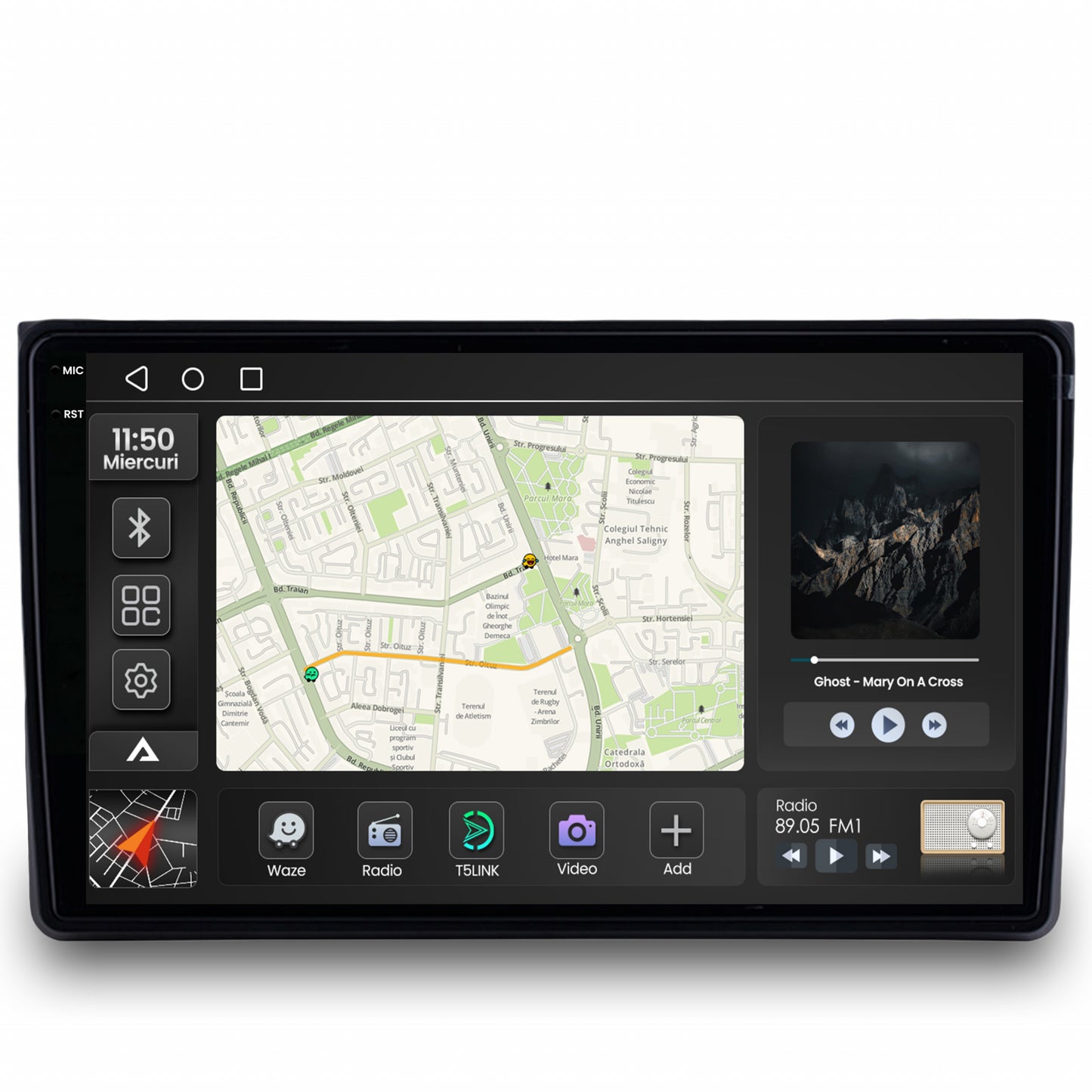 Navigatie 2K Audi A4(B6/B7) / Seat Exeo, Android, S-Quadcore / 4GB RAM + 64GB ROM, 9.5 Inch - AD-BGS90042K+AD-BGRKIT425