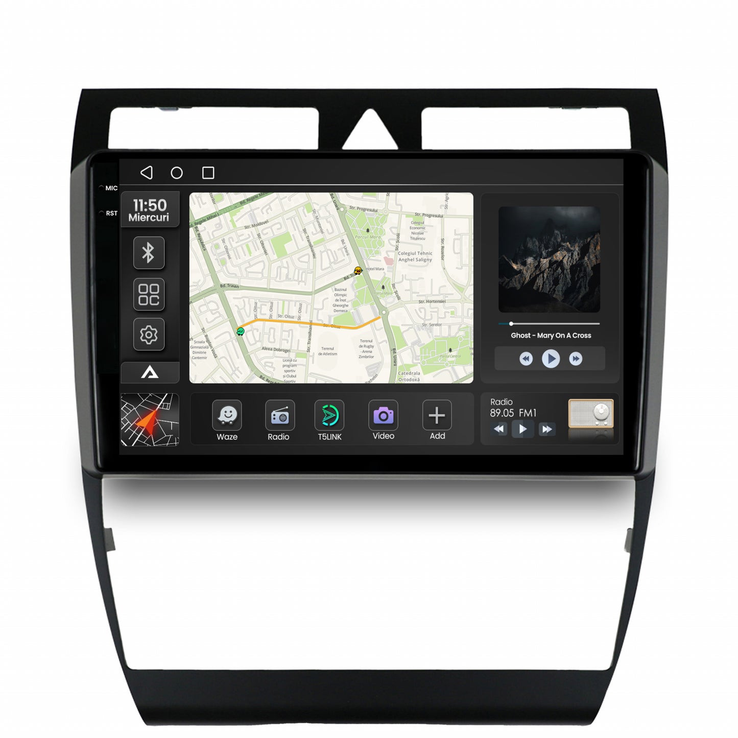 Navigatie 2K Audi A6 (1999-2004), Android, S-Quadcore / 4GB RAM + 64GB ROM, 9.5 Inch - AD-BGS90042K+AD-BGRKIT429