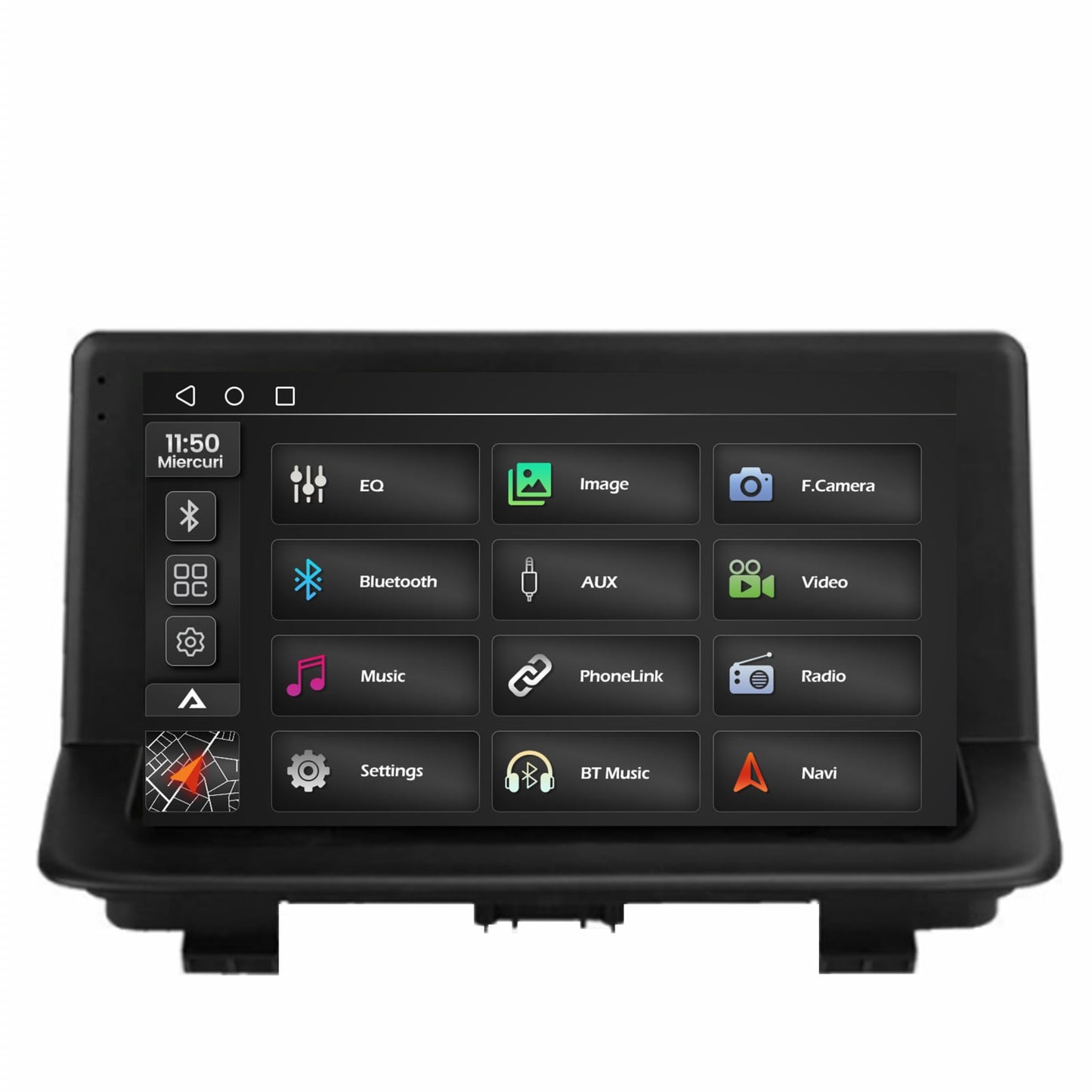 Navigatie 2K Audi Q3 (2011-2018), Android, S-Quadcore / 4GB RAM + 64GB ROM, 9.5 Inch - AD-BGS90042K+AD-BGRKIT427