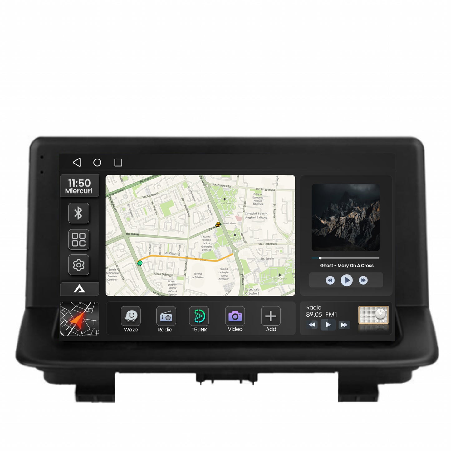 Navigatie 2K Audi Q3 (2011-2018), Android, S-Quadcore / 4GB RAM + 64GB ROM, 9.5 Inch - AD-BGS90042K+AD-BGRKIT427