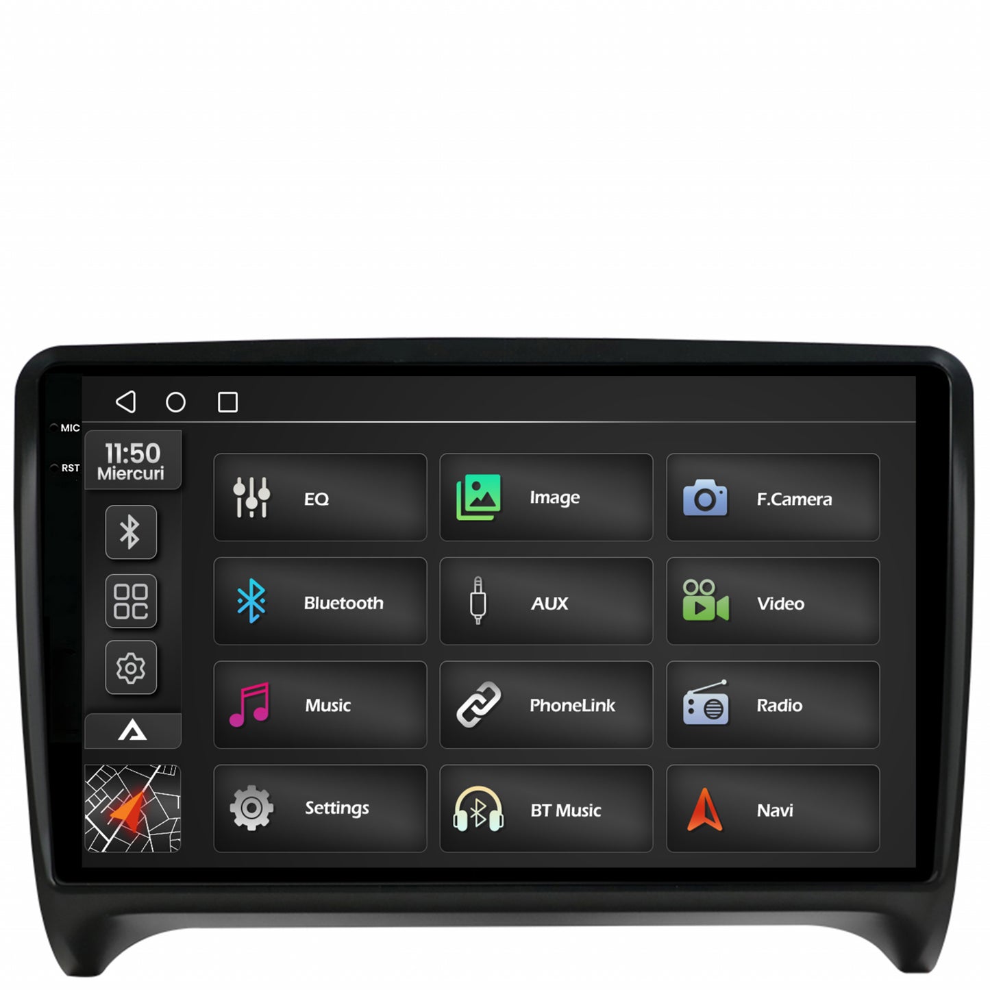 Navigatie 2K Audi TT, Android, S-Quadcore / 4GB RAM + 64GB ROM, 9.5 Inch - AD-BGS90042K+AD-BGRKIT426