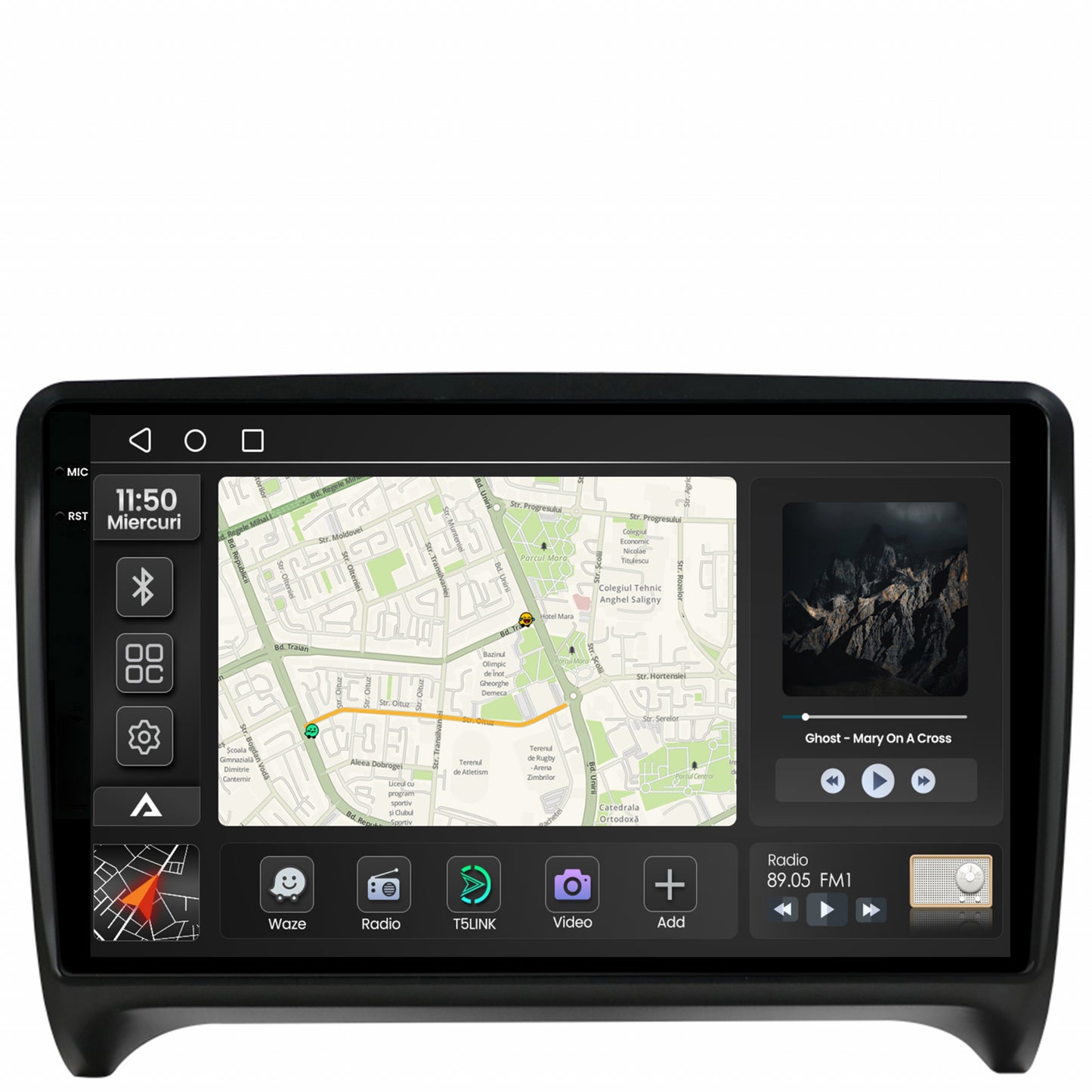Navigatie 2K Audi TT, Android, S-Quadcore / 4GB RAM + 64GB ROM, 9.5 Inch - AD-BGS90042K+AD-BGRKIT426