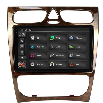 Navigatie 2K Benz C Class (W203) (2002-2004), Android, S-Quadcore / 4GB RAM + 64GB ROM, 9.5 Inch - AD-BGS90042K+AD-BGRKIT416V3