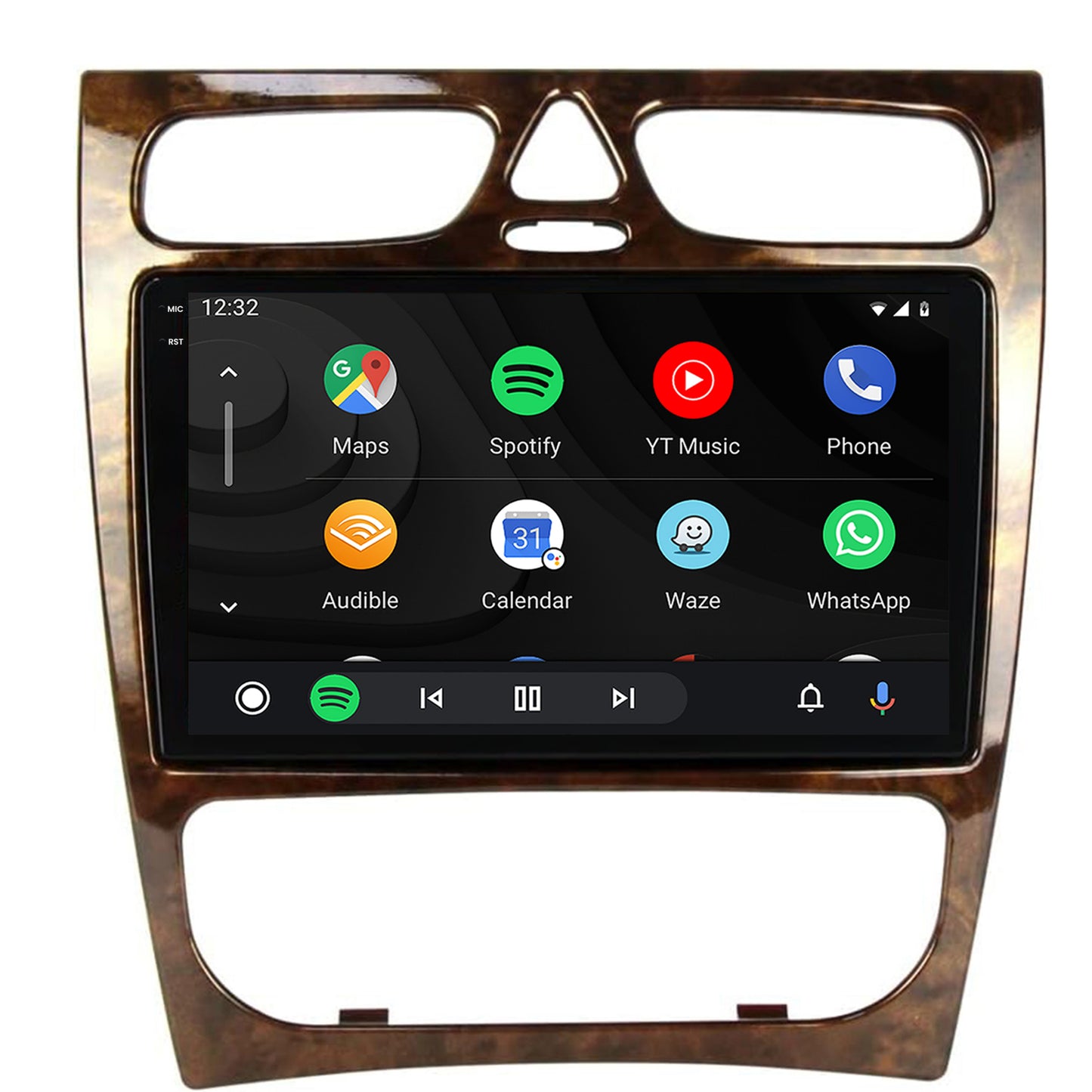 Navigatie 2K Benz C Class (W203) (2002-2004), Android, S-Quadcore / 4GB RAM + 64GB ROM, 9.5 Inch - AD-BGS90042K+AD-BGRKIT416V3