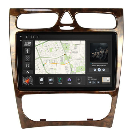 Navigatie 2K Benz C Class (W203) (2002-2004), Android, S-Quadcore / 4GB RAM + 64GB ROM, 9.5 Inch - AD-BGS90042K+AD-BGRKIT416V3