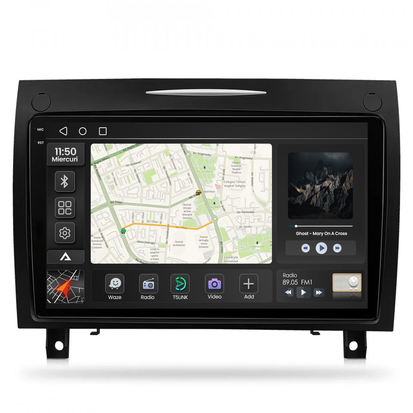 Navigatie 2K Benz SLK (2006-2010), Android, S-Quadcore / 4GB RAM + 64GB ROM, 9.5 Inch - AD-BGS90042K+AD-BGRKIT406V2