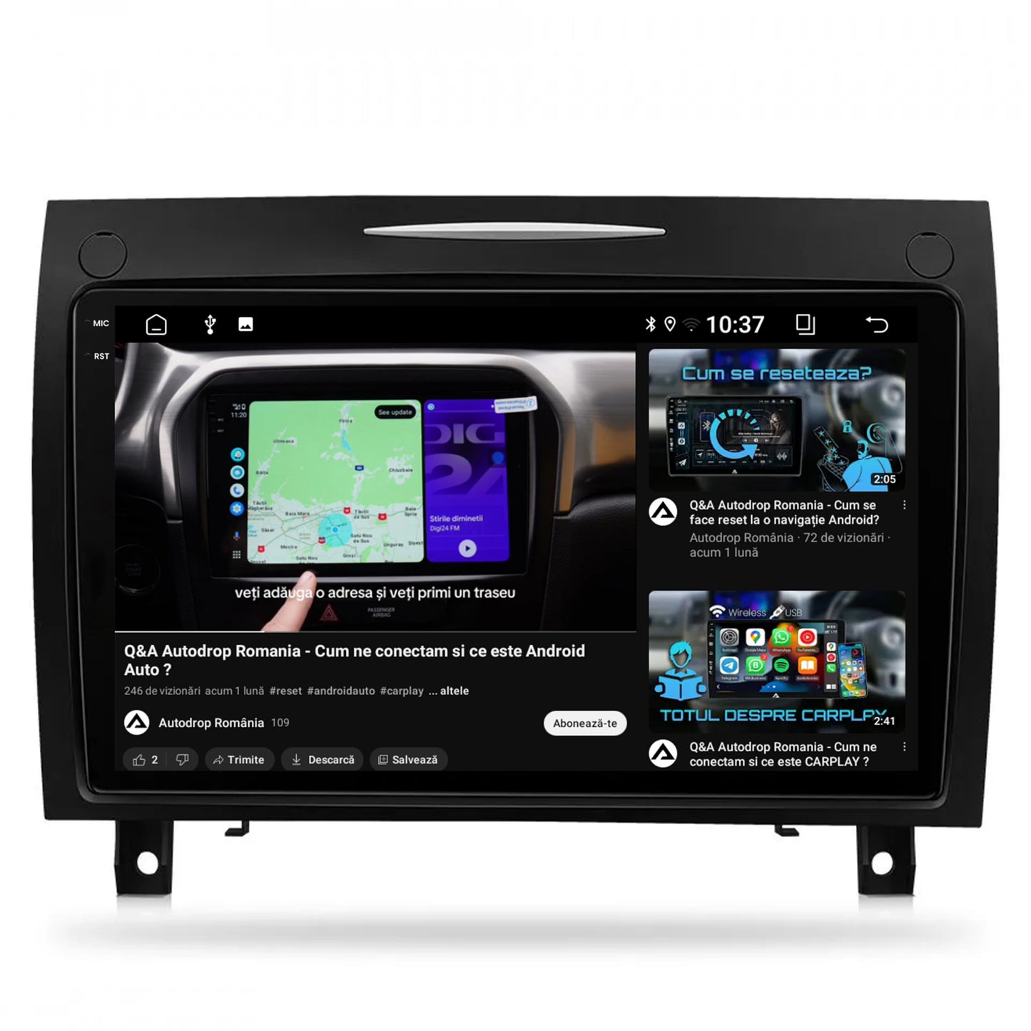 Navigatie 2K Benz SLK (2006-2010), Android, S-Quadcore / 4GB RAM + 64GB ROM, 9.5 Inch - AD-BGS90042K+AD-BGRKIT406V2