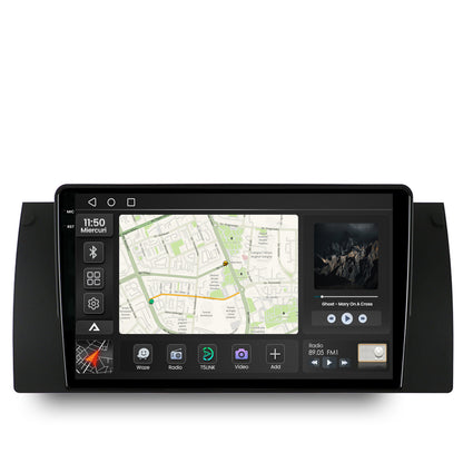 Navigatie 2K BMW E39/E53/E38, Android, S-Quadcore / 4GB RAM + 64GB ROM, 9.5 Inch - AD-BGS90042K+AD-BGRKIT396