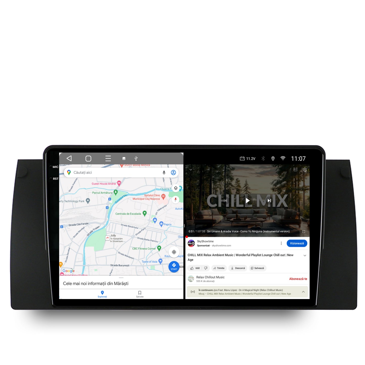 Navigatie 2K BMW E39/E53/E38, Android, S-Quadcore / 4GB RAM + 64GB ROM, 9.5 Inch - AD-BGS90042K+AD-BGRKIT396
