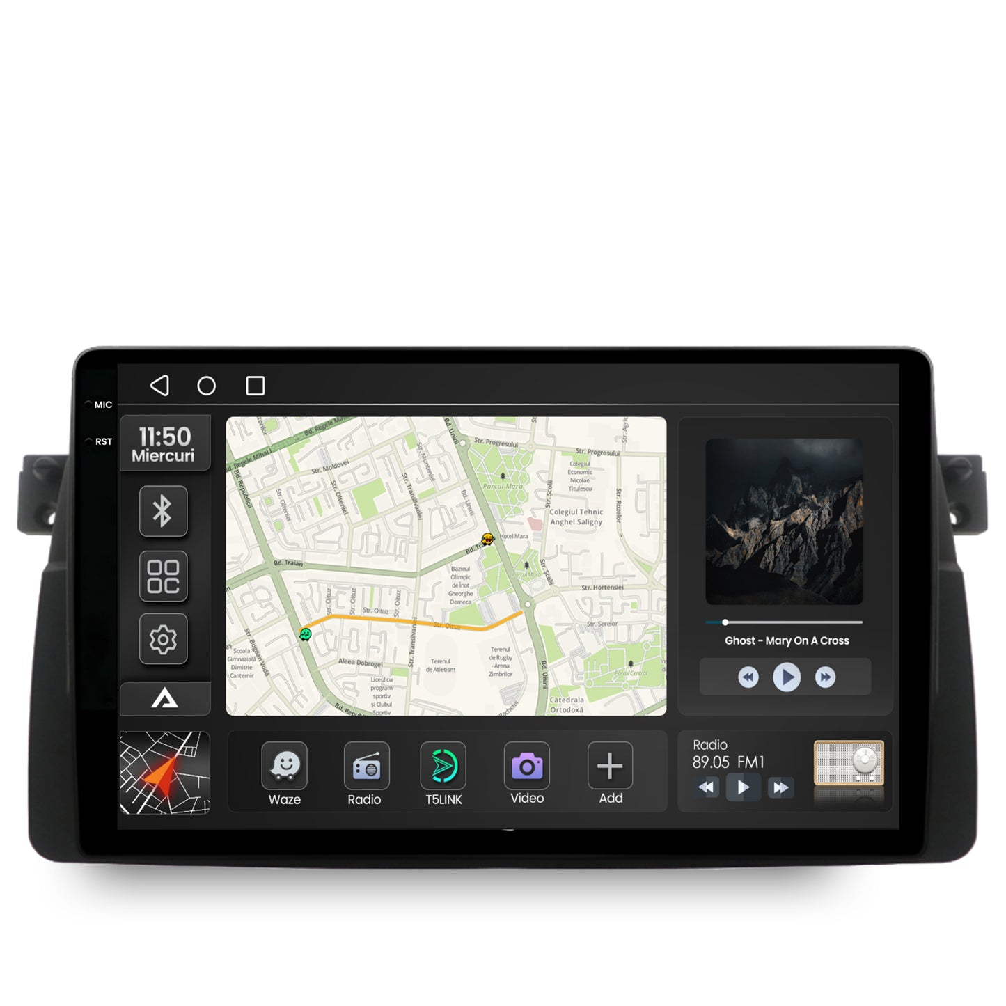 Navigatie 2K BMW E46, Android, S-Quadcore / 4GB RAM + 64GB ROM, 9.5 Inch - AD-BGS90042K+AD-BGRKIT397