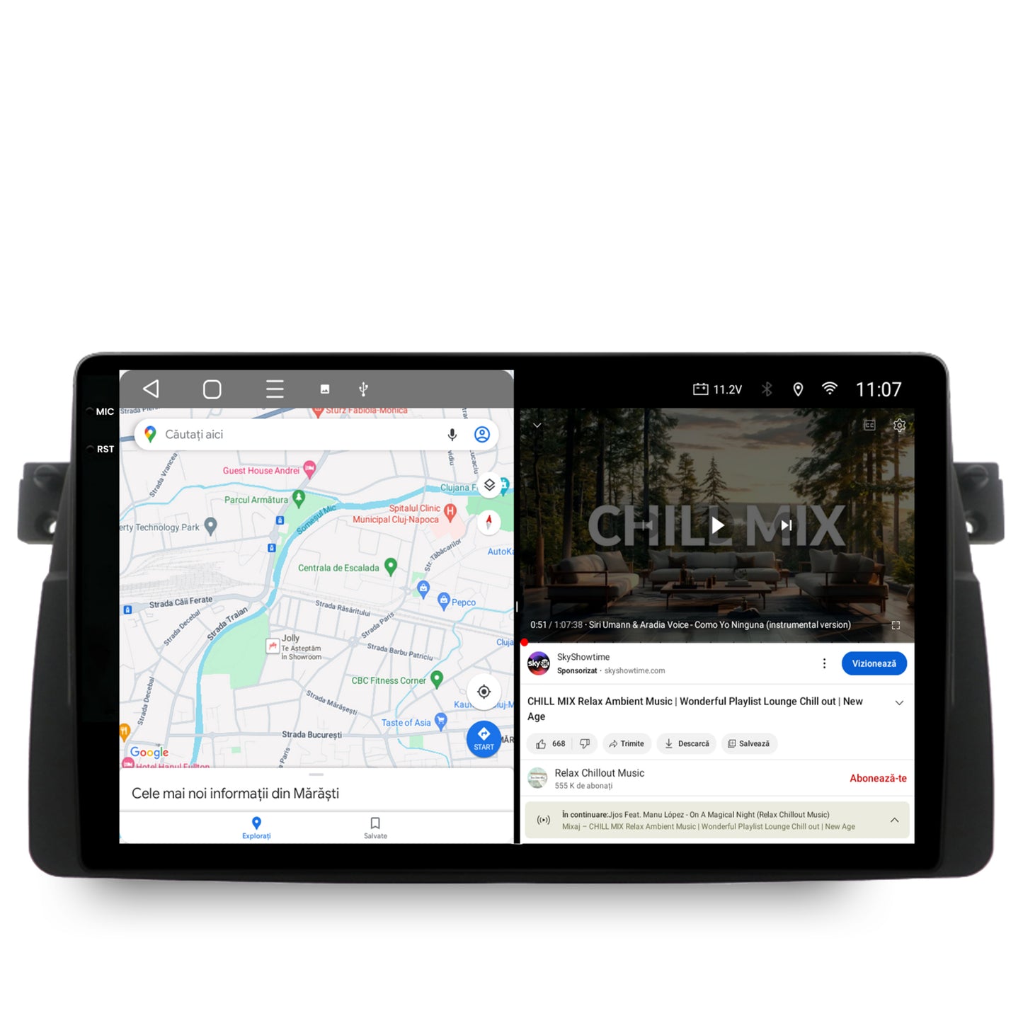 Navigatie 2K BMW E46, Android, S-Quadcore / 4GB RAM + 64GB ROM, 9.5 Inch - AD-BGS90042K+AD-BGRKIT397