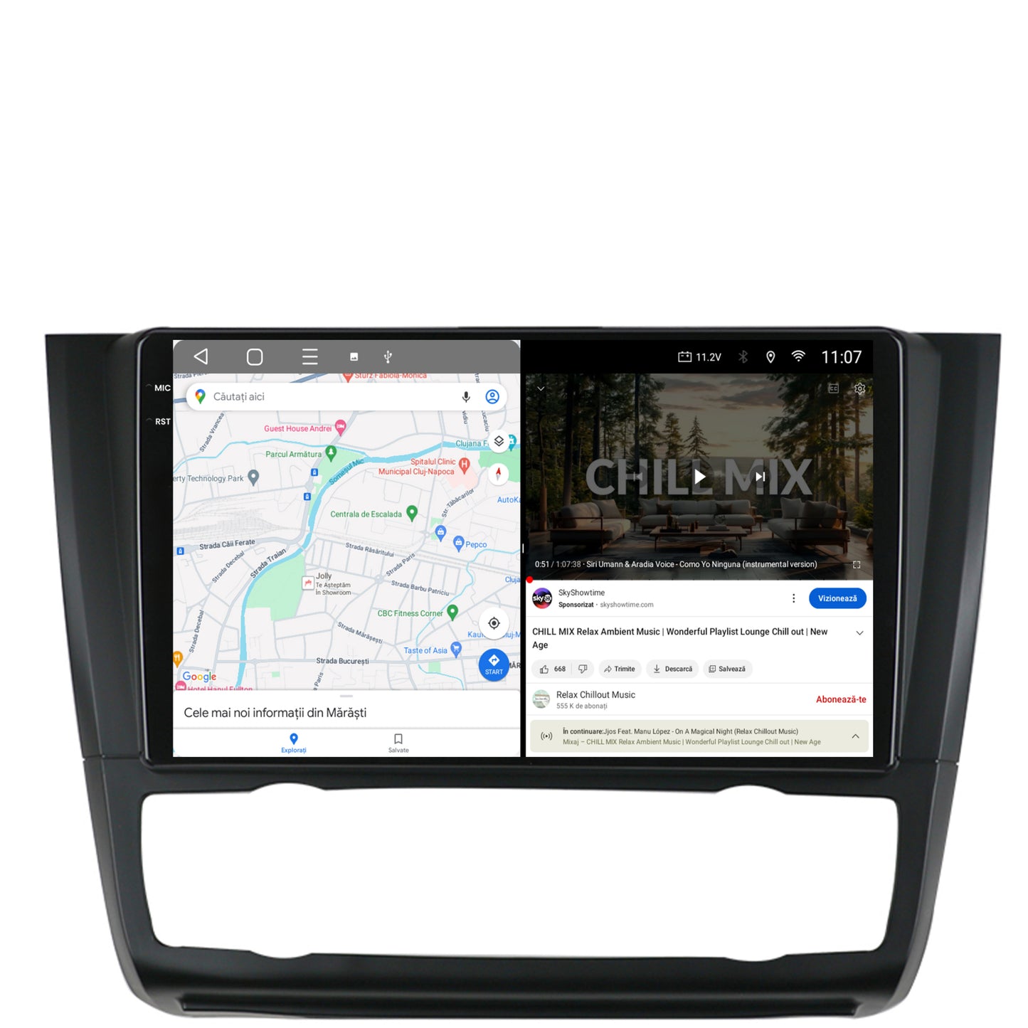 Navigatie 2K BMW Seria 1 E87 (2007-2011), Clima Automata, Android, S-Quadcore / 4GB RAM + 64GB ROM, 9.5 Inch - AD-BGS90042K+AD-BGRKIT399