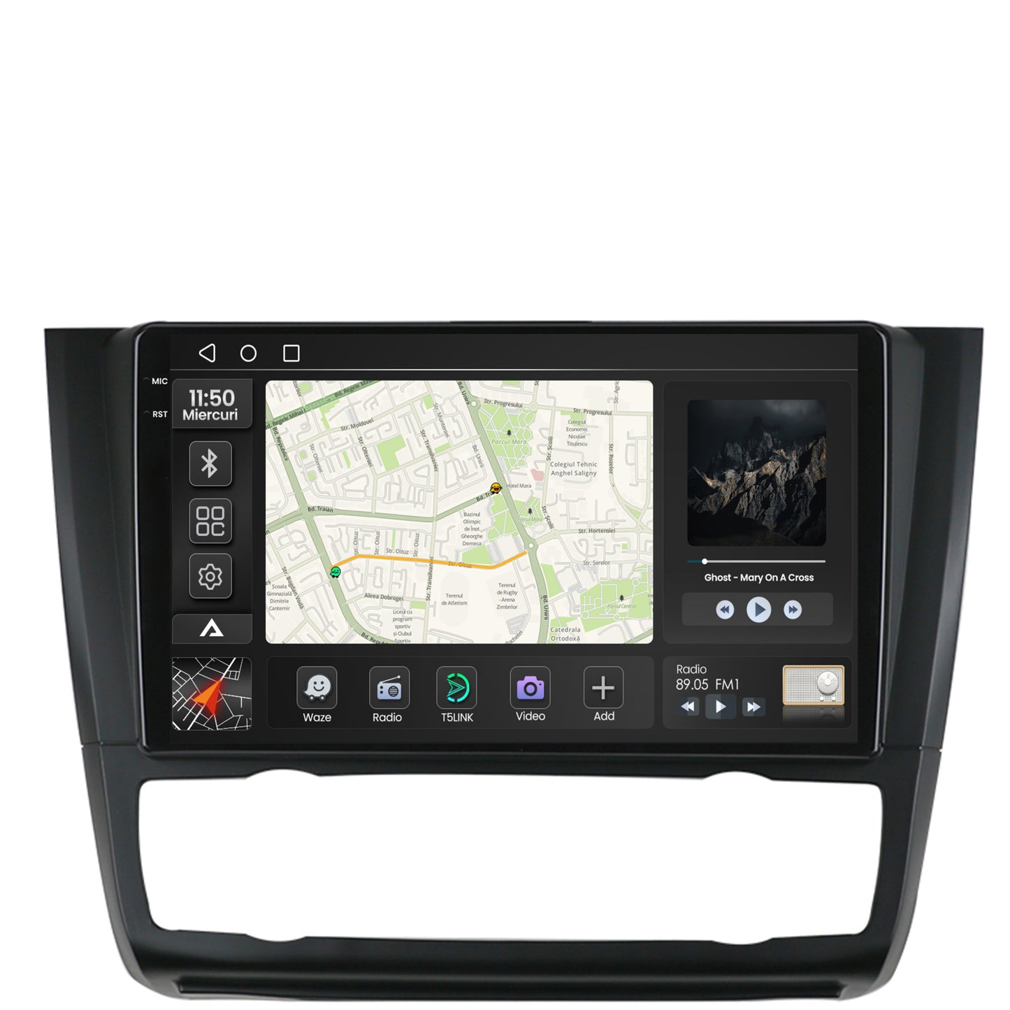 Navigatie 2K BMW Seria 1 E87 (2007-2011), Clima Automata, Android, S-Quadcore / 4GB RAM + 64GB ROM, 9.5 Inch - AD-BGS90042K+AD-BGRKIT399
