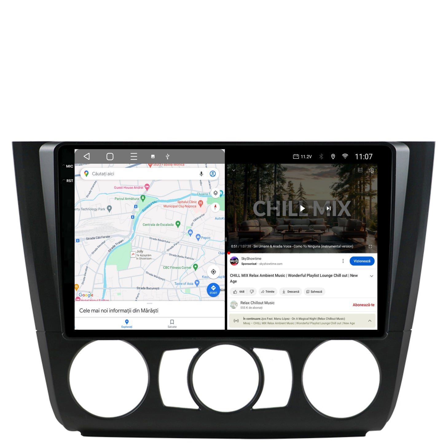 Navigatie 2K BMW Seria 1 E87 (2007-2011), Clima Manuala, Android, S-Quadcore / 4GB RAM + 64GB ROM, 9.5 Inch - AD-BGS90042K+AD-BGRKIT398