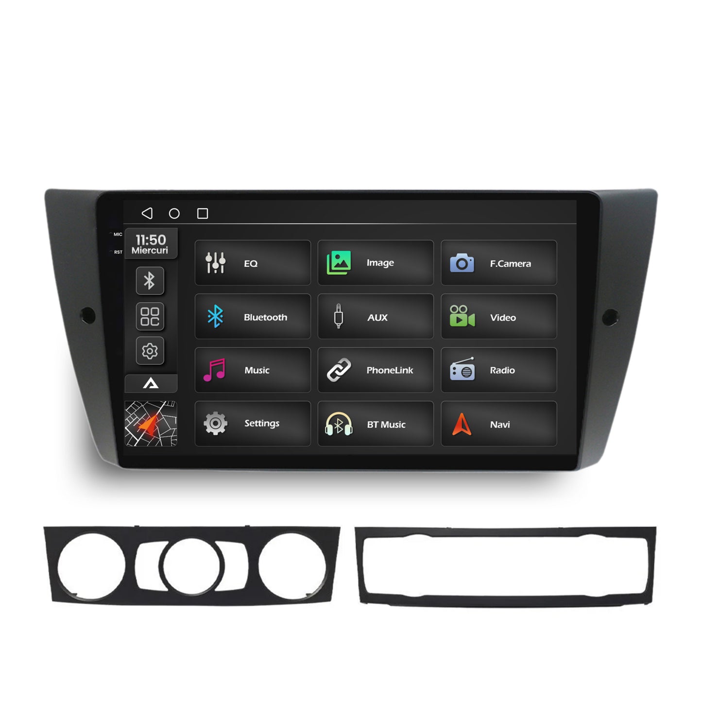 Navigatie 2K BMW Seria 3 E90, E91, E92, Android, S-Quadcore / 4GB RAM + 64GB ROM, 9.5 Inch - AD-BGS90042K+AD-BGRKIT391