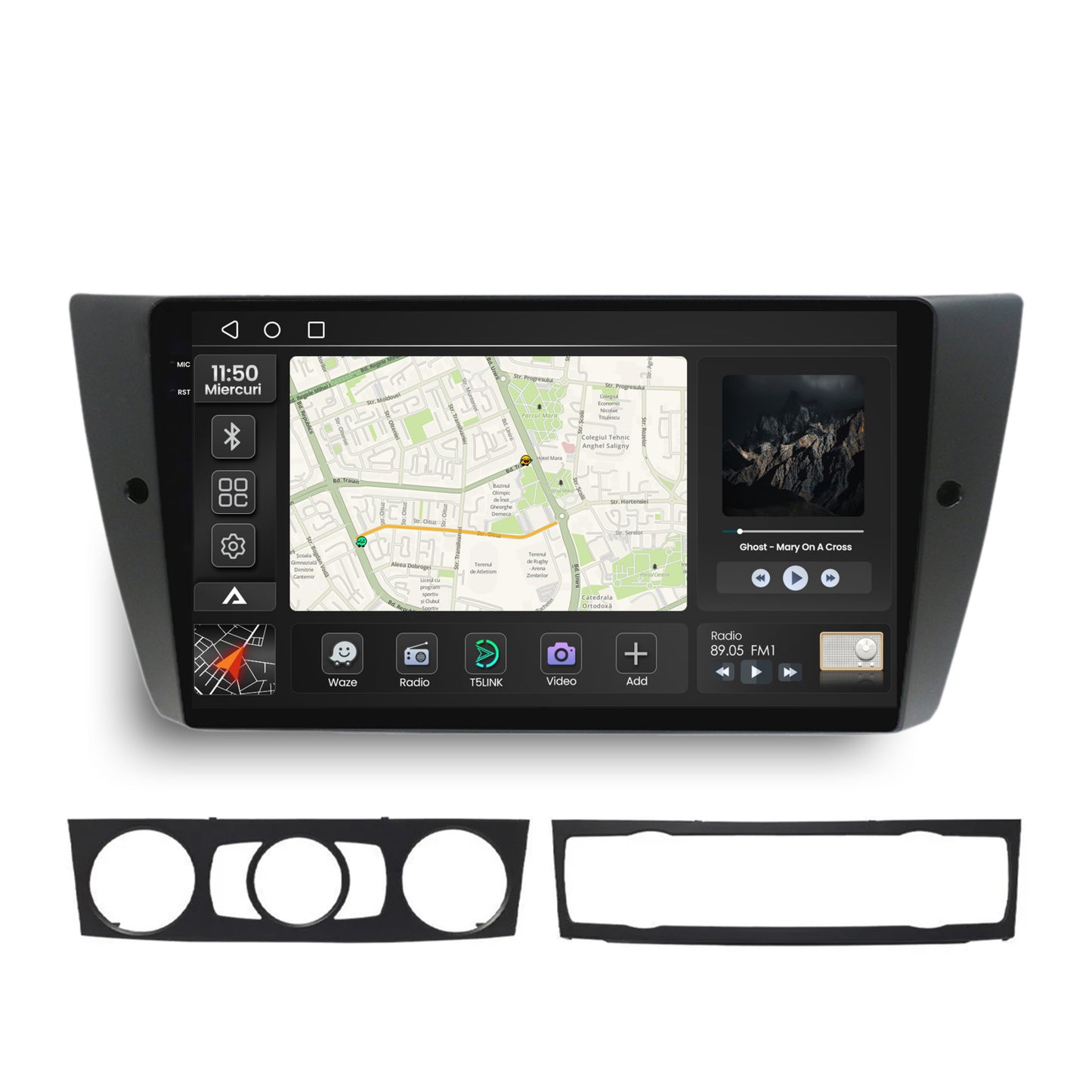 Navigatie 2K BMW Seria 3 E90, E91, E92, Android, S-Quadcore / 4GB RAM + 64GB ROM, 9.5 Inch - AD-BGS90042K+AD-BGRKIT391