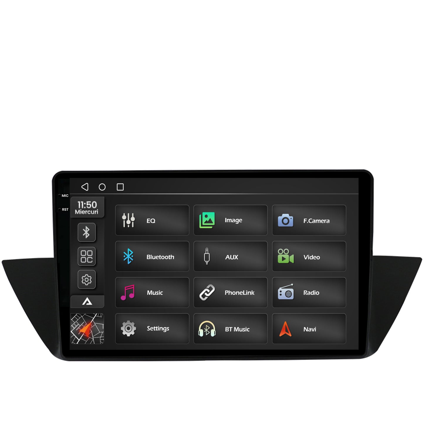 Navigatie 2K BMW X1 (2009-2015), Android, S-Quadcore / 4GB RAM + 64GB ROM, 10.36 Inch - AD-BGS100042K+AD-BGRKIT394