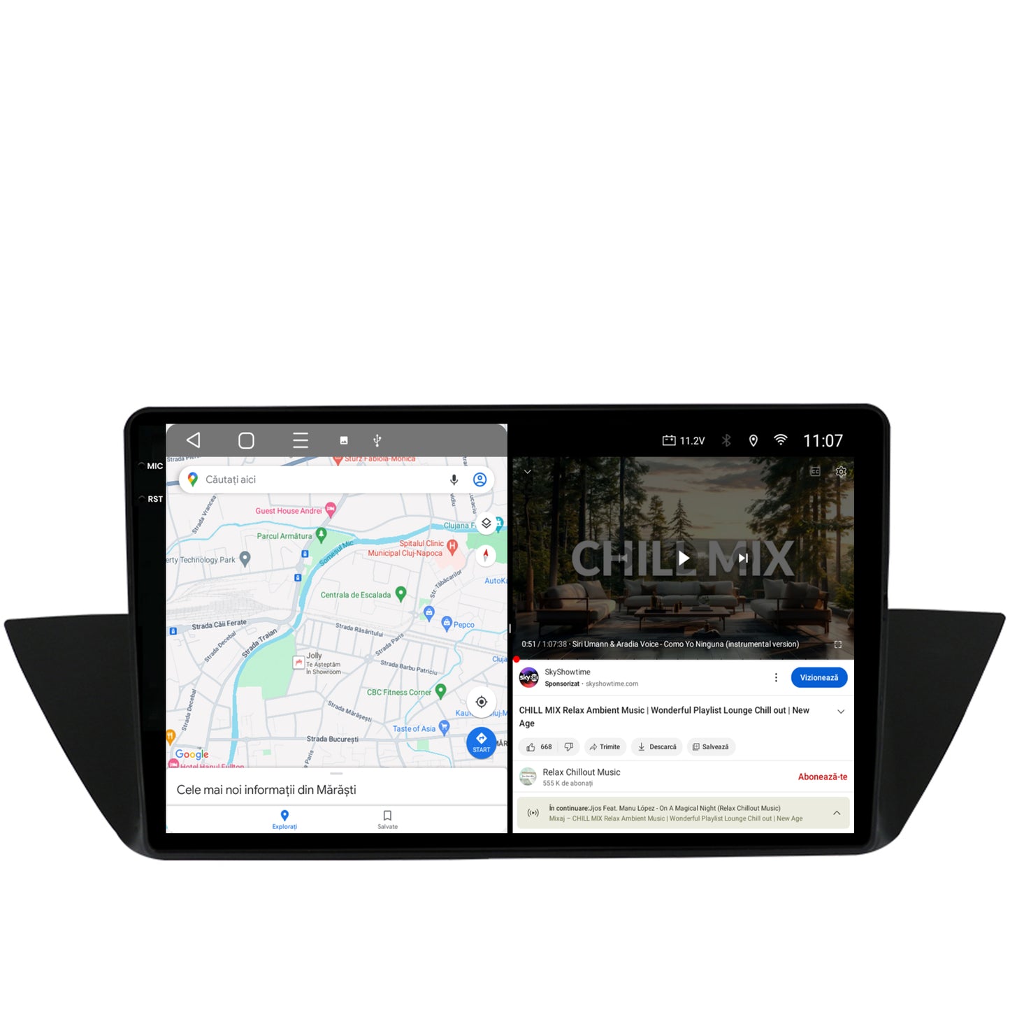 Navigatie 2K BMW X1 (2009-2015), Android, S-Quadcore / 4GB RAM + 64GB ROM, 10.36 Inch - AD-BGS100042K+AD-BGRKIT394