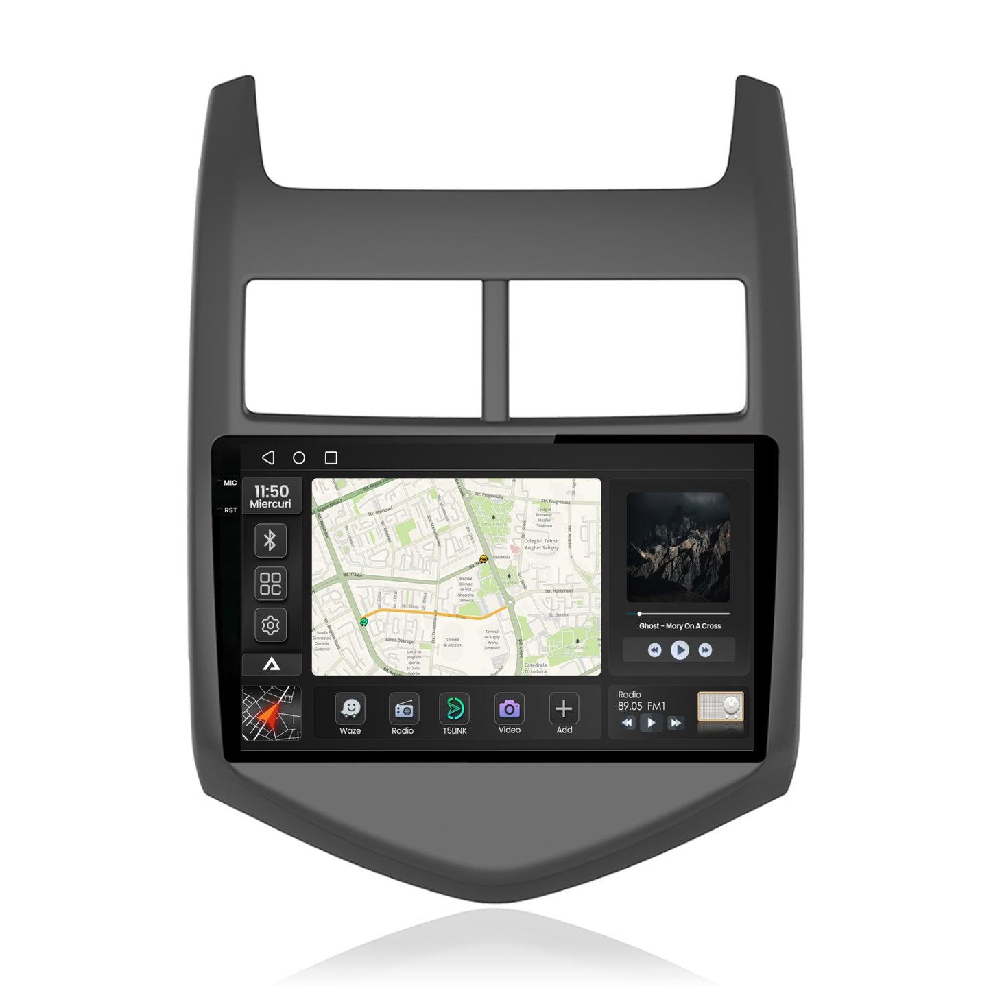 Navigatie 2K Chevrolet Aveo 2 (2010-2015), Android, S-Quadcore / 4GB RAM + 64GB ROM, 9.5 Inch - AD-BGS90042K+AD-BGRKIT239