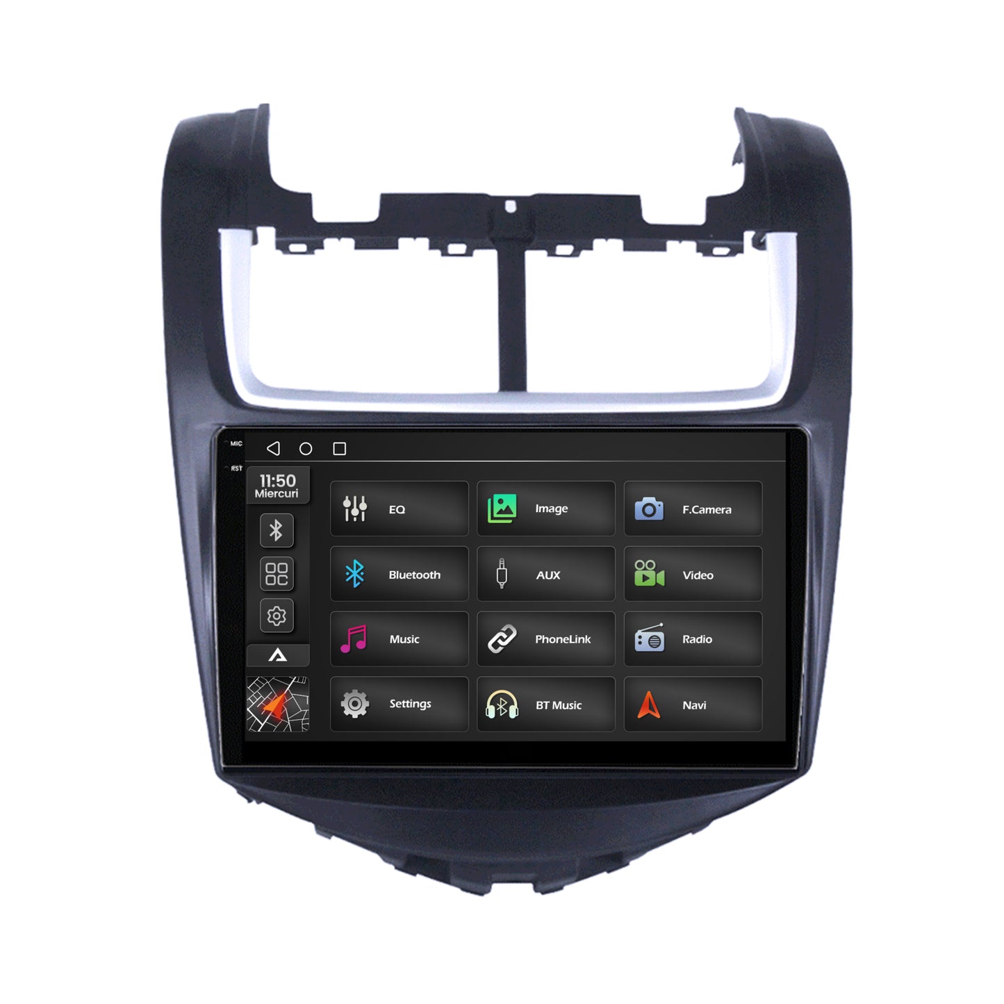 Navigatie 2K Chevrolet Aveo (2014-2017), Android, S-Quadcore / 4GB RAM + 64GB ROM, 9.5 Inch - AD-BGS90042K+AD-BGRKIT234