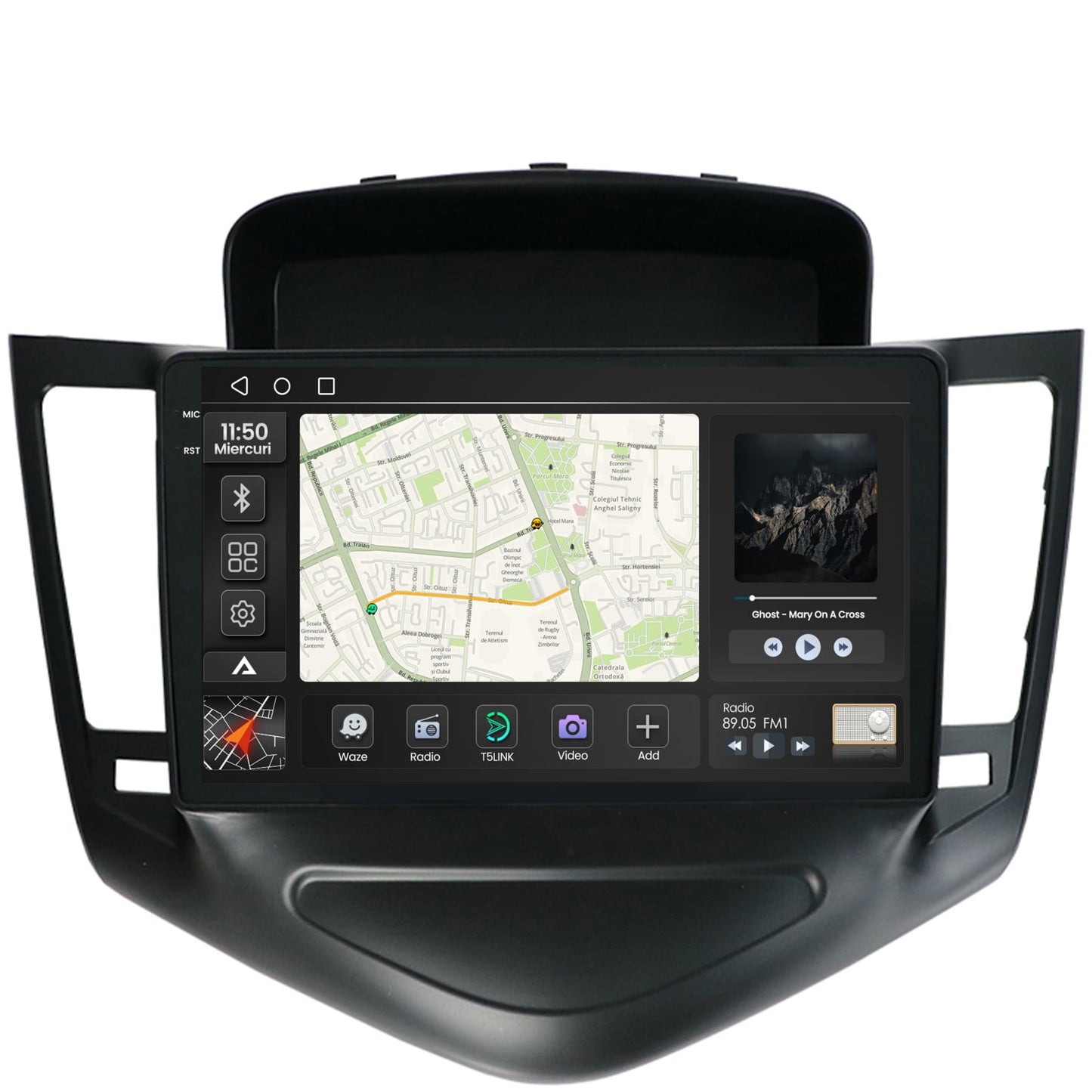 Navigatie 2K Chevrolet Cruze (2008-2014), Android, S-Quadcore / 4GB RAM + 64GB ROM, 9.5 Inch - AD-BGS90042K+AD-BGRKIT237