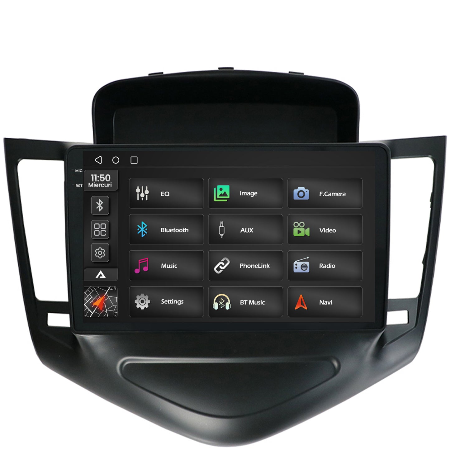 Navigatie 2K Chevrolet Cruze (2008-2014), Android, S-Quadcore / 4GB RAM + 64GB ROM, 9.5 Inch - AD-BGS90042K+AD-BGRKIT237