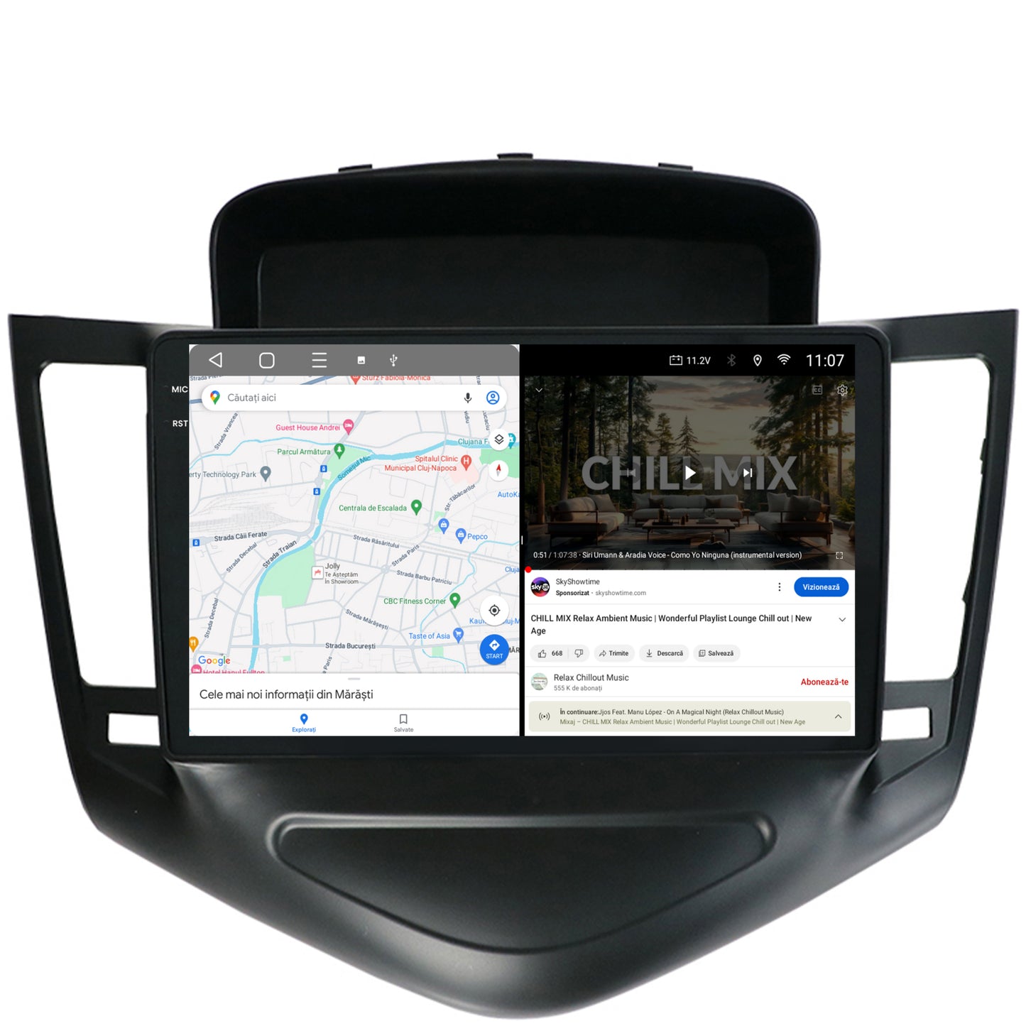 Navigatie 2K Chevrolet Cruze (2008-2014), Android, S-Quadcore / 4GB RAM + 64GB ROM, 9.5 Inch - AD-BGS90042K+AD-BGRKIT237
