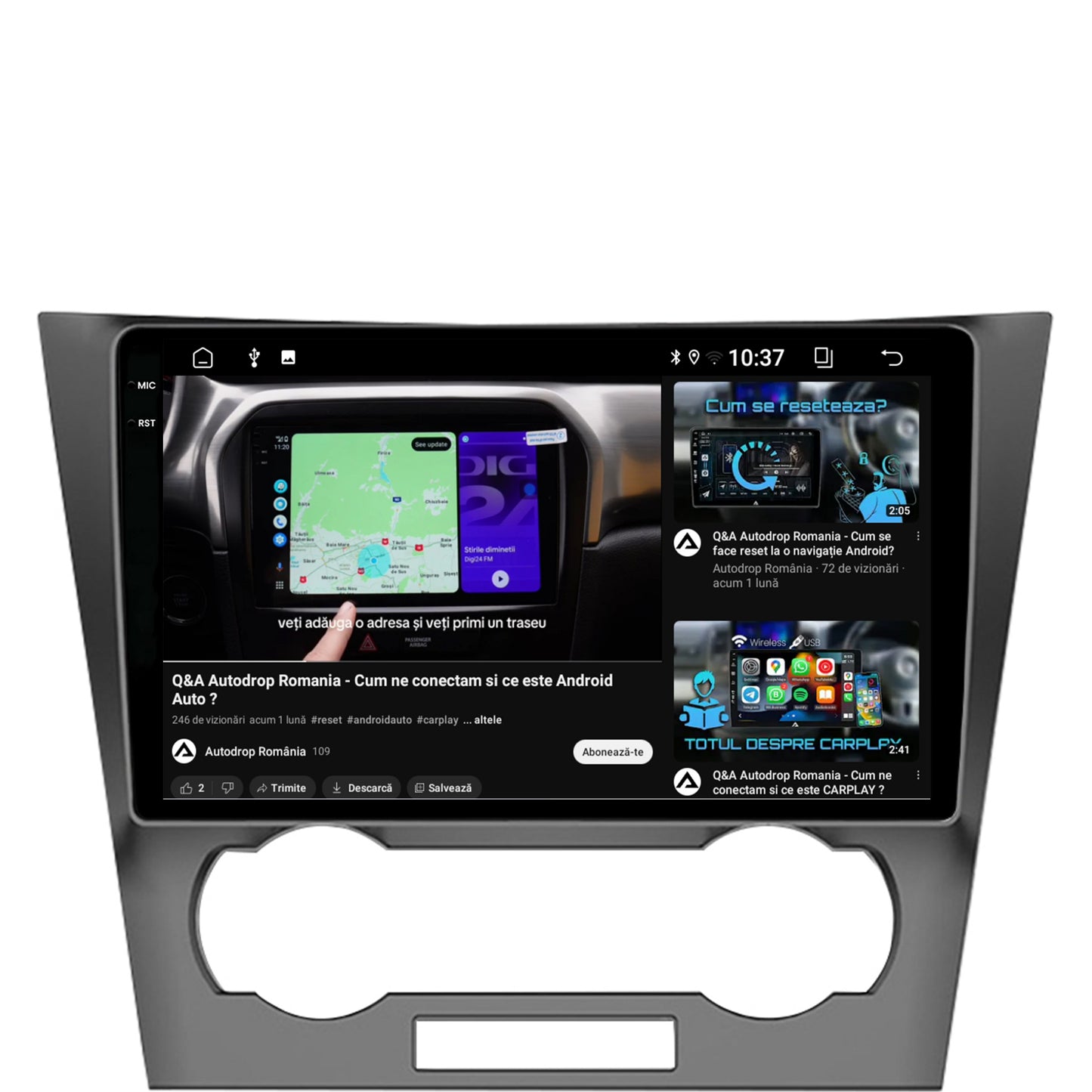 Navigatie 2K Chevrolet Epica (2006-2012), Android, S-Quadcore / 4GB RAM + 64GB ROM, 9.5 Inch - AD-BGS90042K+AD-BGRKIT242