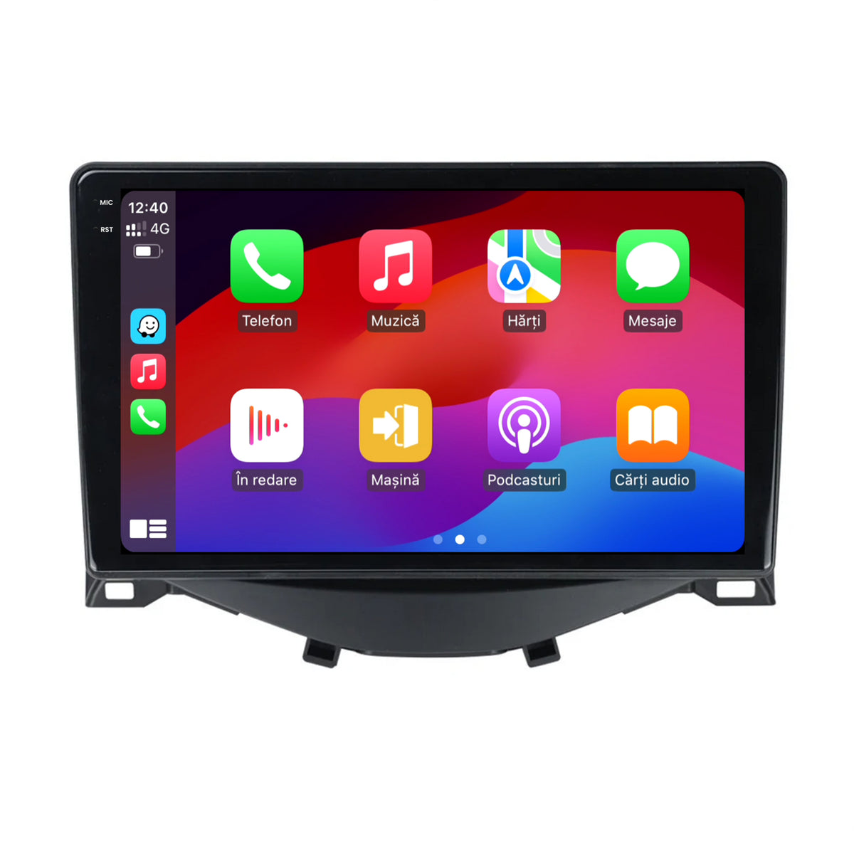 Navigatie 2K Citroen C1 / Peugeot 108 / Toyota AYGO (2014-2022), Android, S-Quadcore / 4GB RAM + 64GB ROM, 9.5 Inch - AD-BGS90042K+AD-BGRKIT101