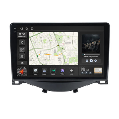 Navigatie 2K Citroen C1 / Peugeot 108 / Toyota AYGO (2014-2022), Android, S-Quadcore / 4GB RAM + 64GB ROM, 9.5 Inch - AD-BGS90042K+AD-BGRKIT101