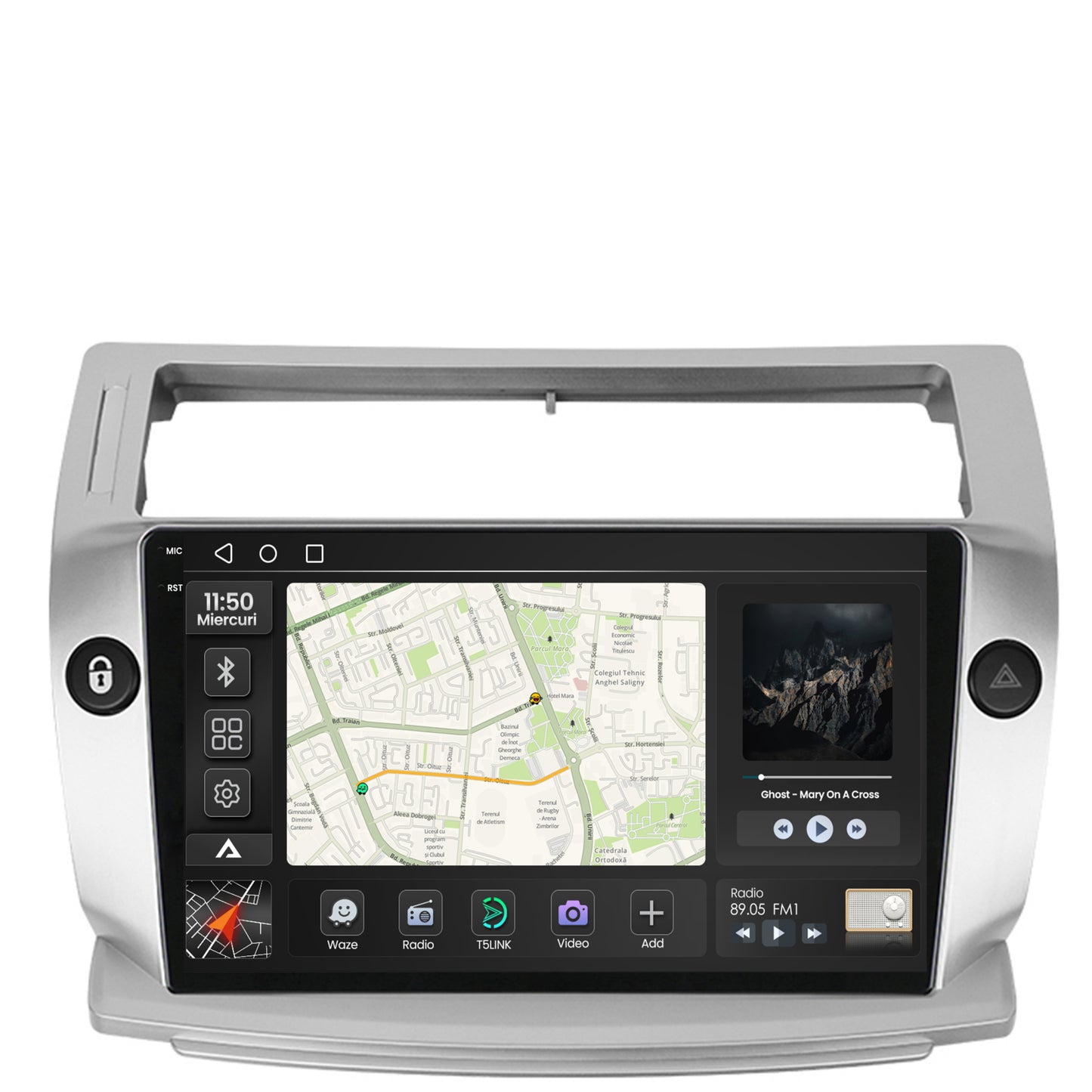 Navigatie 2K Citroen C4 (2004-2014), Android, S-Quadcore / 4GB RAM + 64GB ROM, 9.5 Inch - AD-BGS90042K+AD-BGRKIT346
