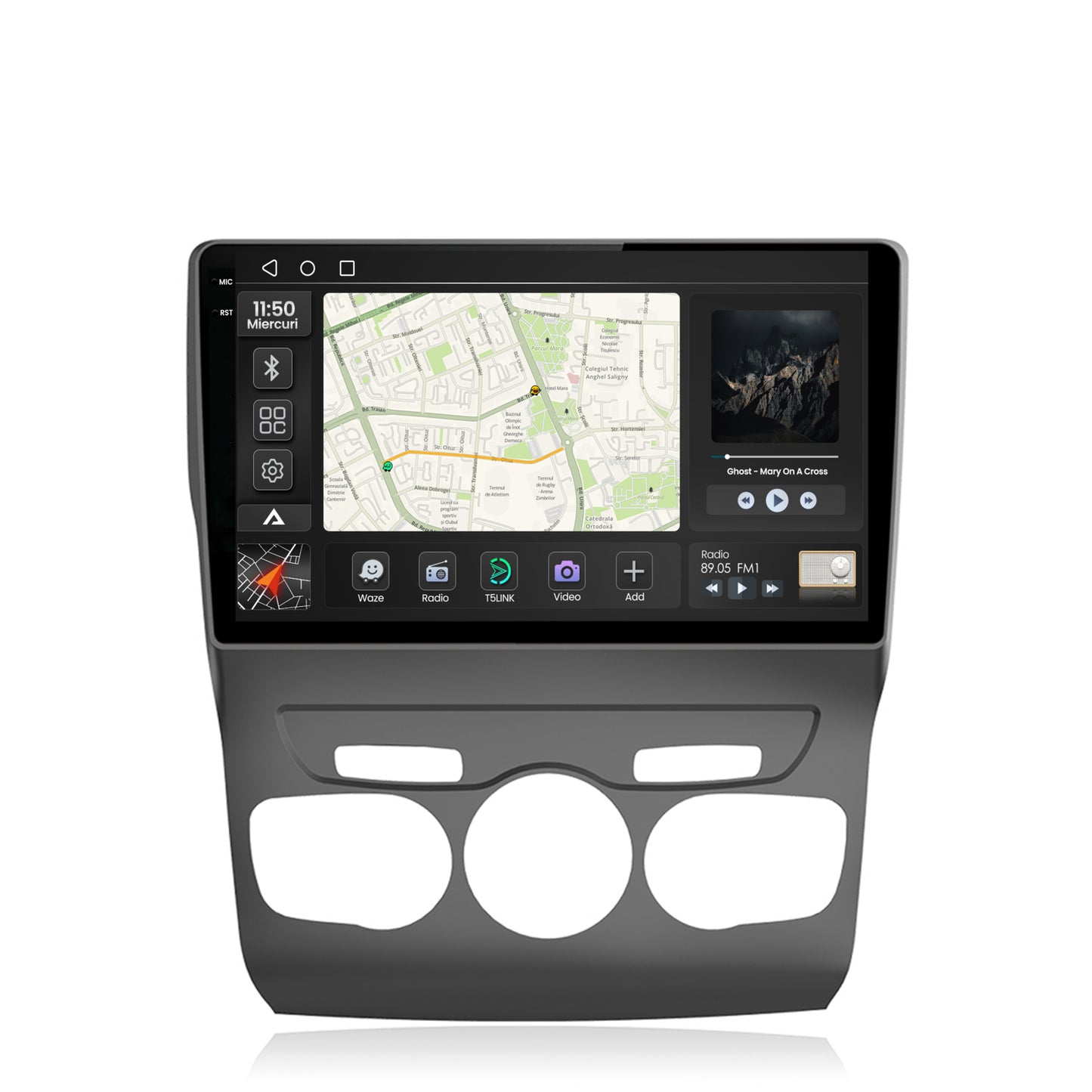 Navigatie 2K Citroen C4L (2011-2016), Android, S-Quadcore / 4GB RAM + 64GB ROM, 10.36 Inch - AD-BGS100042K+AD-BGRKIT342