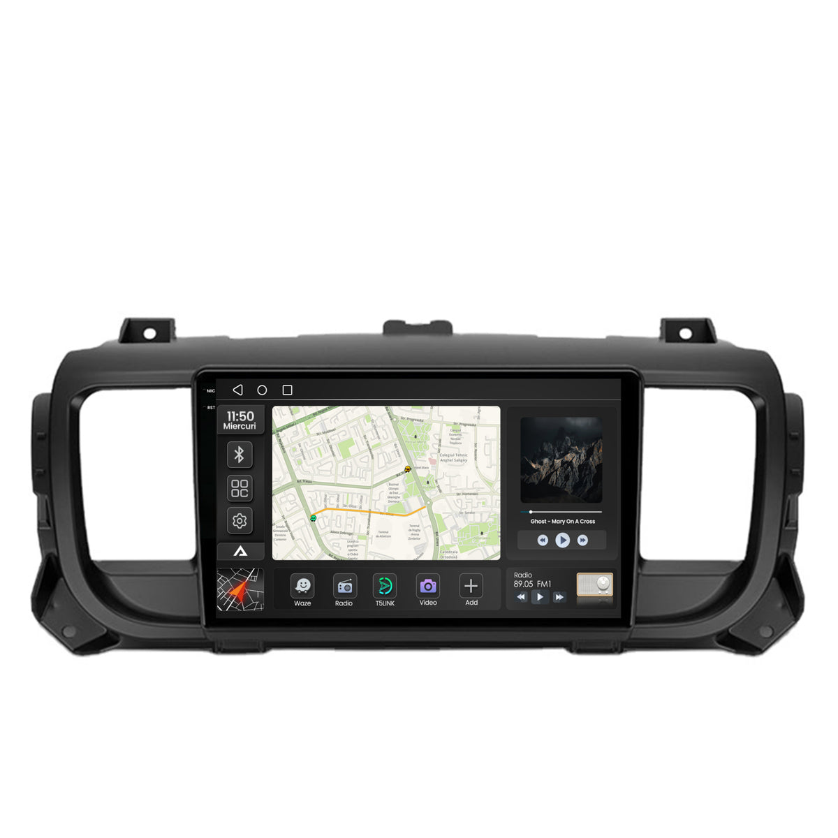 Navigatie 2K Citroen Jumpy / Peugeot Expert (2017-2021), Android, S-Quadcore / 4GB RAM + 64GB ROM, 9.5 Inch - AD-BGS90042K+AD-BGRKIT348