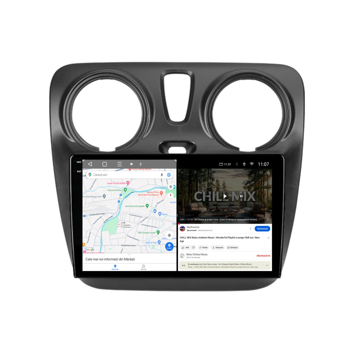Navigatie 2K Dacia Dokker / Lodgy, Android, S-Quadcore / 4GB RAM + 64GB ROM, 9.5 Inch - AD-BGS90042K+AD-BGRKIT376V2